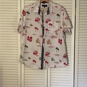 Tropical Print Short Sleeve Shirt